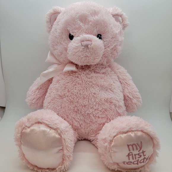 Baby Gund My First Teddy Bear Stuffed Animal Plush Pink Ages 0+ Soft & Cuddly - Picture 1 of 6